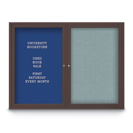 United Visual Products Corkboard, 24"x36", Pumice/Satin UV402PLUS-SATIN-PUMICE